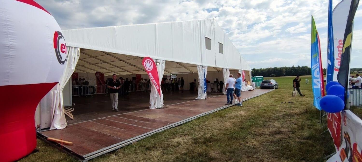 Hala namiotowa szerokość 25m - zewnątrz